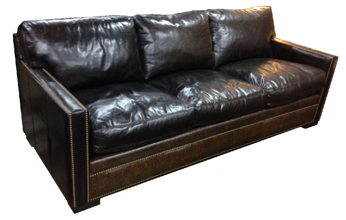 Leather hide shop a bed sofa